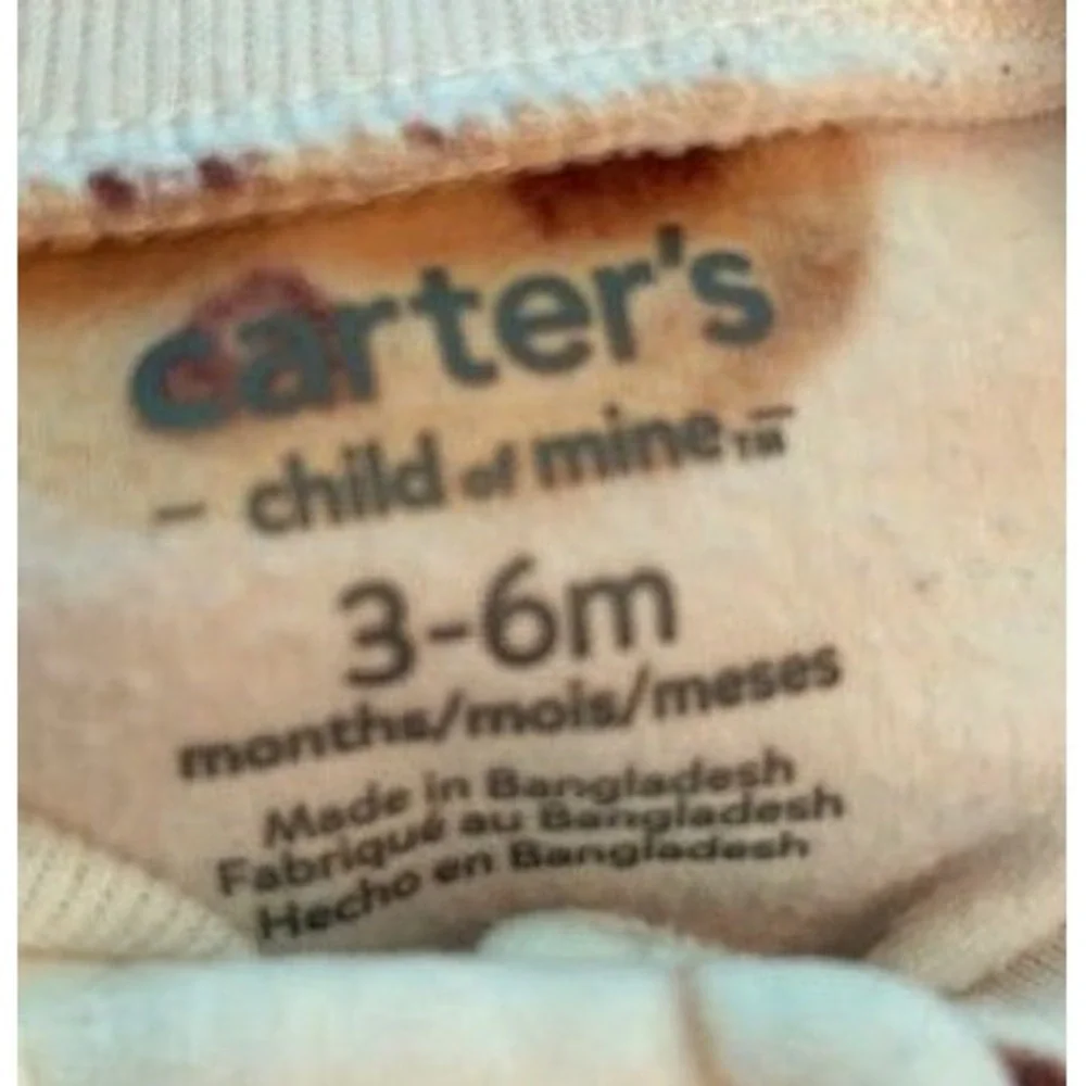Carters Child of Mine Baby Fleece Footed Sleeper Cookies and Milk White 3-6M